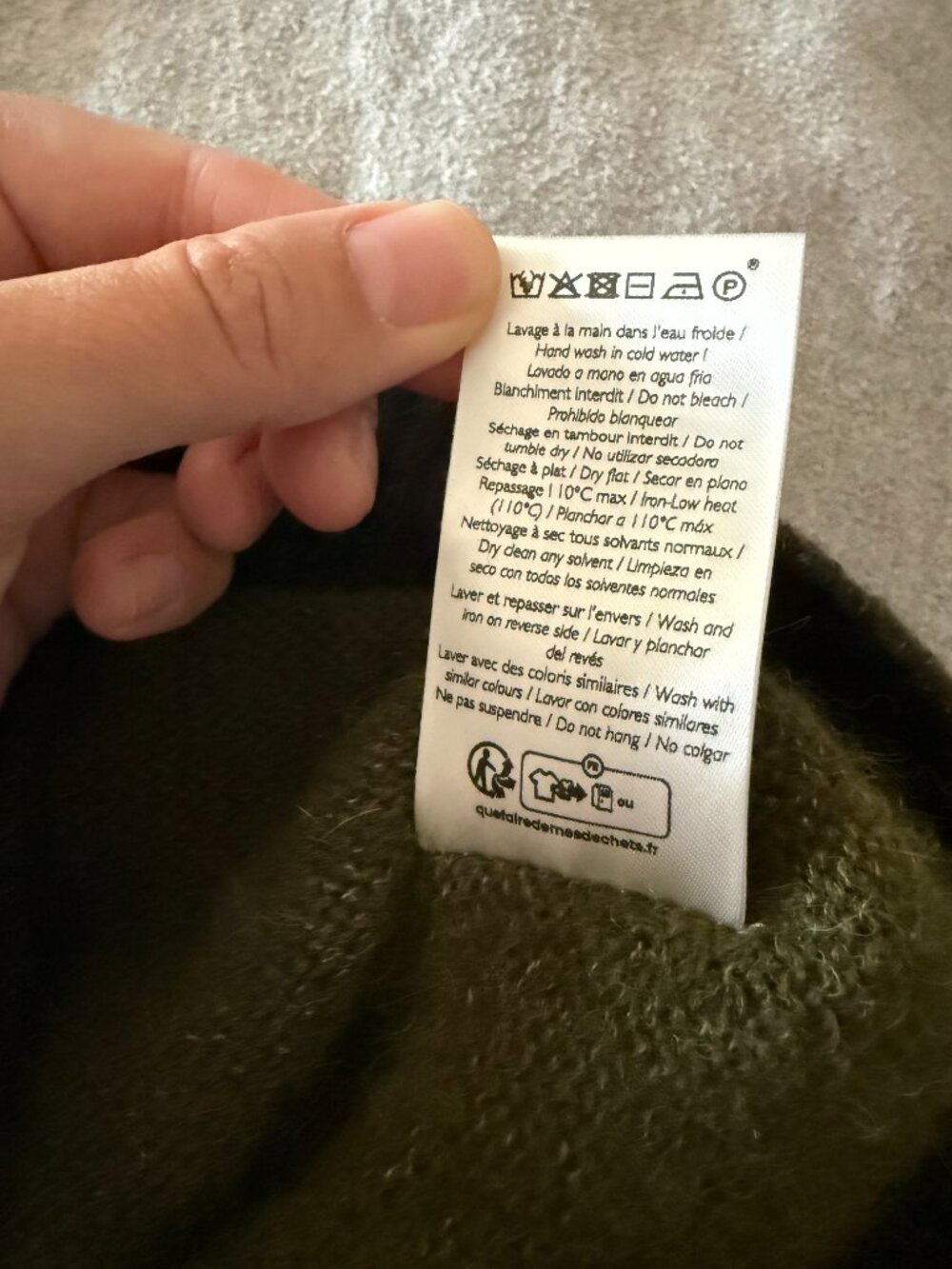 Sezane Samuel Vest Jumper - Perfect Green/Dark Green - Size XS - NWT! - Picture 10 of 10